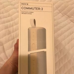 Brand New. KOVE commuter: Bluetooth stereo and speaker system. Color Sand